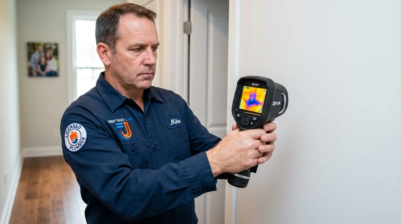 Thermal imaging leak detection by Johns Plumbing LLC in Hampton